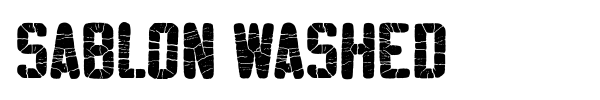 Sablon Washed font preview